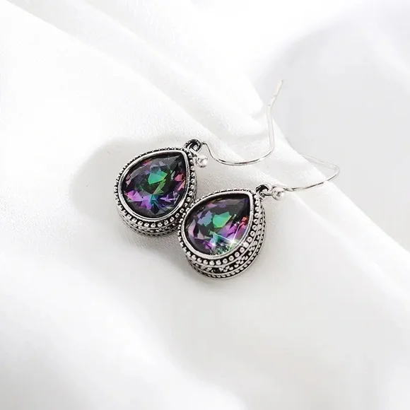 Fashion Trend Jewelry Vintage Water Drop Earrings - Picture 2 of 8